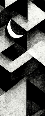 Fabric roller blind Triangles in abstraction