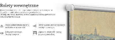 Modern roller blind People on the water