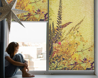 Roller blind for large window Plants
