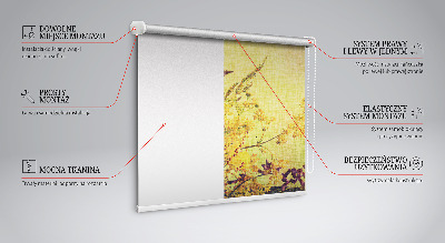Roller blind for large window Plants