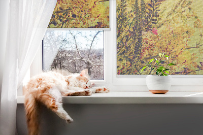 Roller blind for large window Plants
