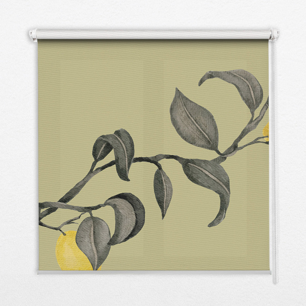 Fabric roller blind Lemons on the tree