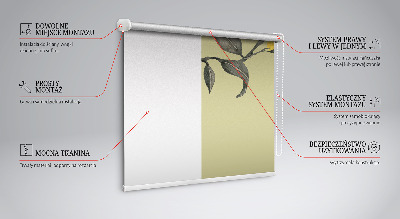 Fabric roller blind Lemons on the tree