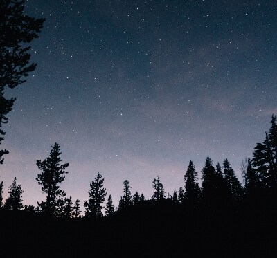 Roller blind for large window Starry sky