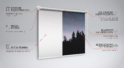 Roller blind for large window Starry sky