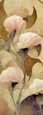 Modern roller blind Pink flowers