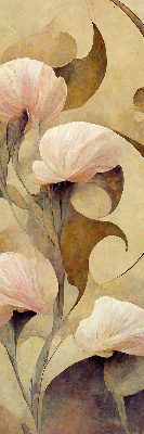 Modern roller blind Pink flowers