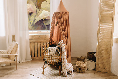 Modern roller blind Pink flowers