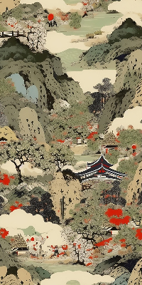 Roller blind for large window Mountain