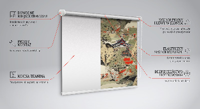 Roller blind for large window Mountain