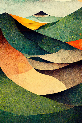 Fabric roller blind Abstract hills