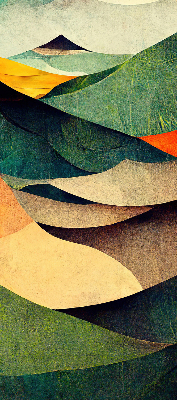 Fabric roller blind Abstract hills