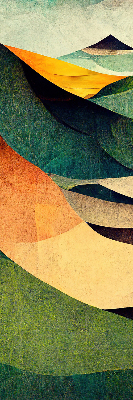 Fabric roller blind Abstract hills
