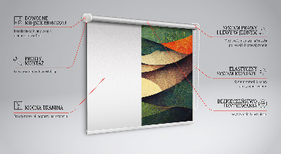 Fabric roller blind Abstract hills