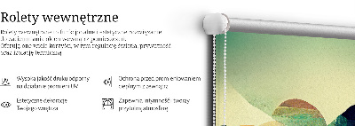 Modern roller blind Abstract mountains