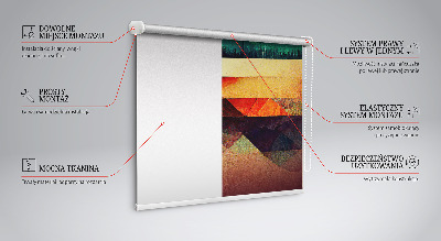 Modern roller blind Abstract mountains
