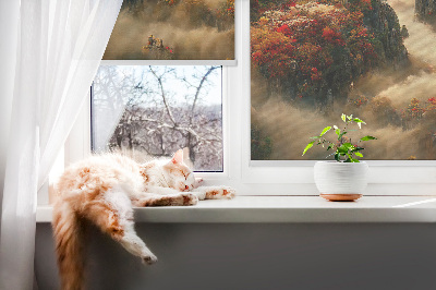 Roller blind for large window View from the top