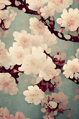Fabric roller blind Cherry blossom