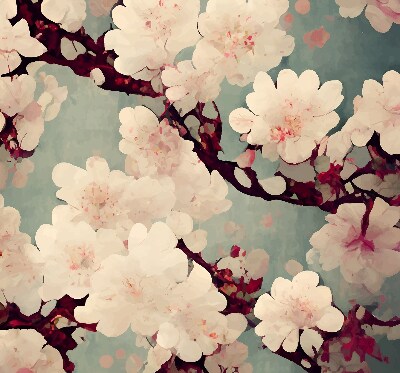 Fabric roller blind Cherry blossom
