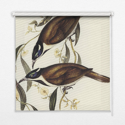 Modern roller blind Birds on a tree