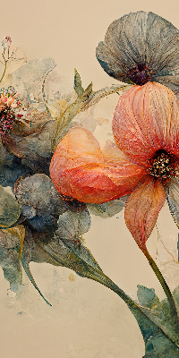 Roller blind for large window Flower