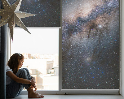 Fabric roller blind Milky Way