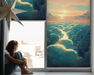 Modern roller blind Sunset