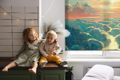 Modern roller blind Sunset