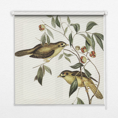 Fabric roller blind Birds on a tree