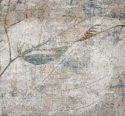 Roller blind for large window Reflected leaves