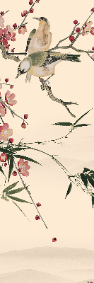 Fabric roller blind Cherry Blossom and Bird