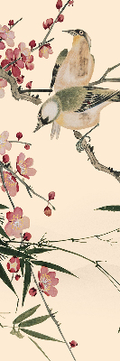 Fabric roller blind Cherry Blossom and Bird
