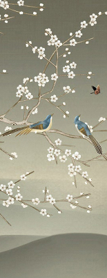 Modern roller blind Birds on a branch