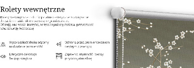 Modern roller blind Birds on a branch