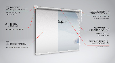 Fabric roller blind A fisherman on a boat