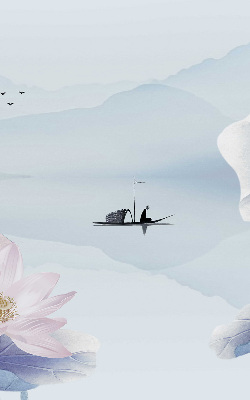 Fabric roller blind A fisherman on a boat