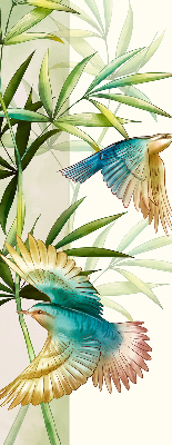 Fabric roller blind Birds in the leaves