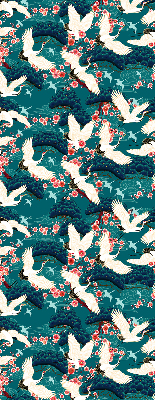 Roller blind for large window A flock of cranes