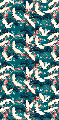 Roller blind for large window A flock of cranes