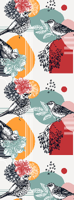 Fabric roller blind Birds
