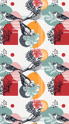 Fabric roller blind Birds