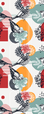 Fabric roller blind Birds