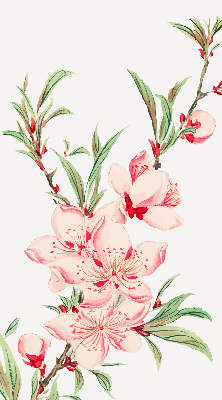 Modern roller blind Pink flower