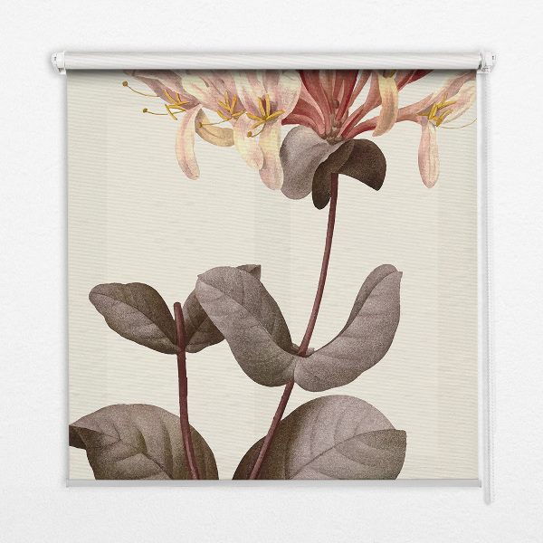 Roller blind for large window Falling flower