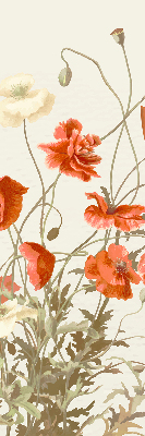 Fabric roller blind Poppies