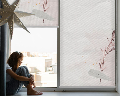 Roller blind for large window A crumpled piece of paper