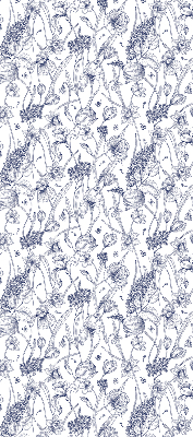 Roller blind for large window Wildflowers