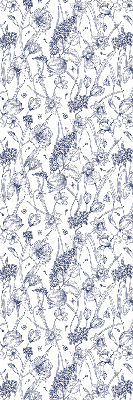 Roller blind for large window Wildflowers