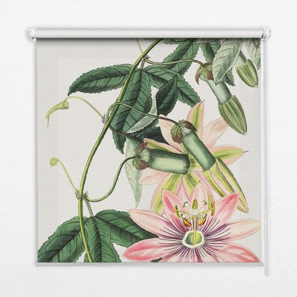 Fabric roller blind Pink flower