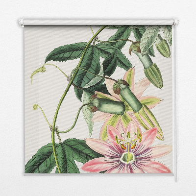Fabric roller blind Pink flower
